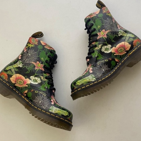 🍃 Like new! Dr. Martens 1460 Wild Botanics Boots 37 - Picture 3 of 7